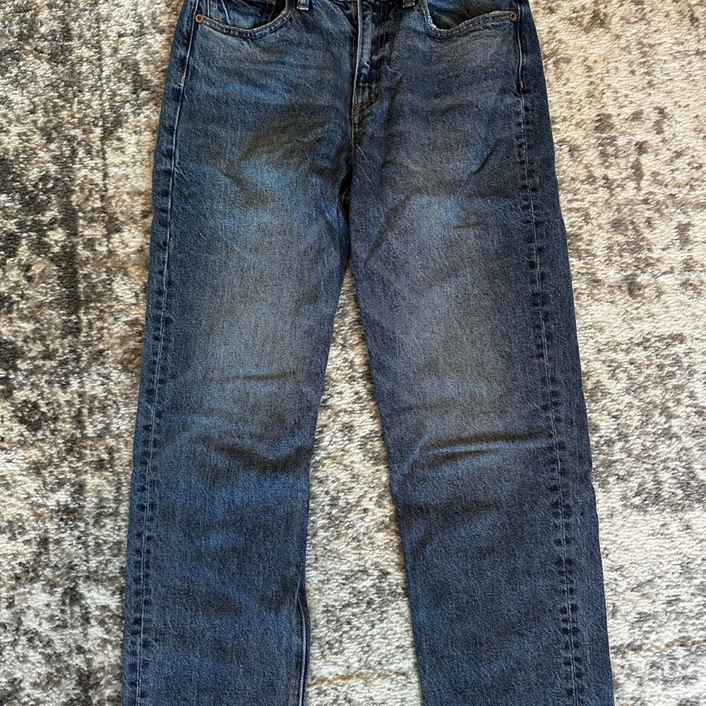 American Eagle Outfitters Blue Straight Leg Jeans Medium Wash